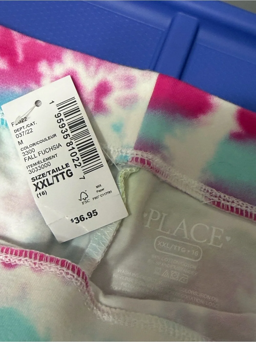 The Children's Place Pink Blue Yellow Tie-Dye Lounge Pants